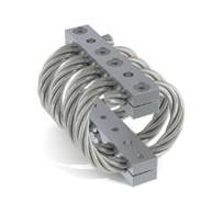 Wire Rope mount, HH16 Chokdæmper