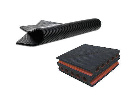 Vibrationsdæmpende gummiplader til vibrationsisolering