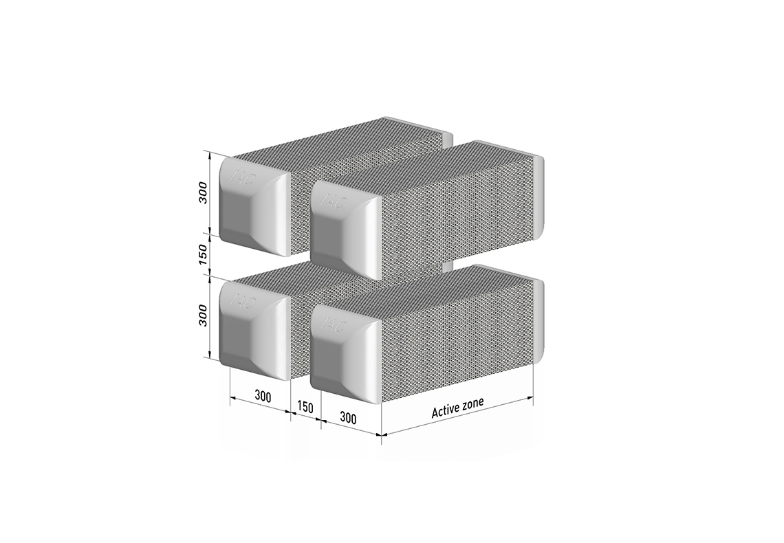 3D model af en Matrix Silencer type M-300-S-150